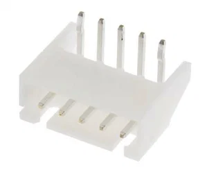 JST S5B-XH-A-1-LF-SN XH-Serie Printplaatconnector, 5 Contacten, 2.5mm Raster, 90° Hoek, THT