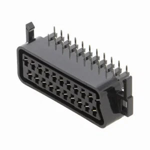 Ninigi SCART-17 21-Pin Euro SCART Vrouwelijke Socket, 90° Printmontage, THT
