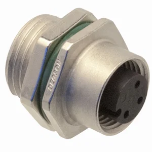 SD-M12A-03P-FF-SH8001-00Z M12 3-Polige Vrouwelijke Frontpaneelconnector A-gecodeerd Soldeer, Verguld