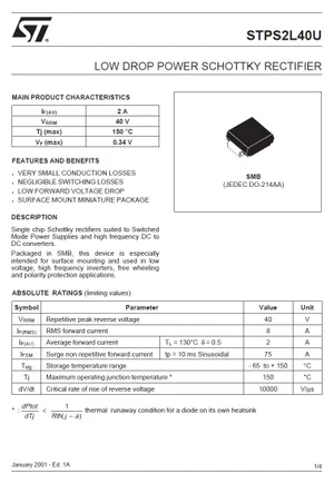 Taiwan Semiconductor SK26A-M2G 60V 26A diode de redressement