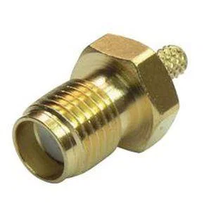 SMA HF Coaxiale Connector Vrouwelijk, recht, Crimp, RG174 Kabel, 50 Ohm