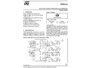 STMicroelectronics STA515 Quad Power Half Bridge, 40V 3.0A, 36-Pin SMD