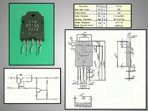 Sanken STR30135 135V 0.5A Régulateur de tension