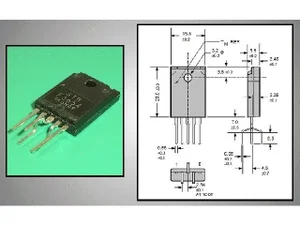 Sanken STRF6654LF 650V 9.7A Régulateur de tension