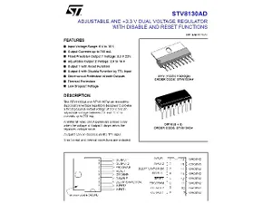 Stmicroelectronics STV8130A Adjustable 8130A Régulateur de tension