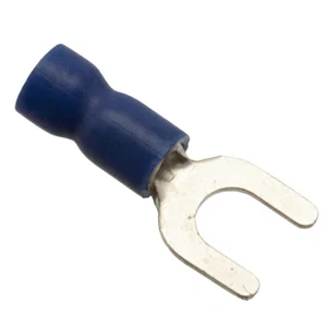 KST SVEL2-5 Geïsoleerde Vinyl Vorkkabelschoen, Blauw, M5.2 Bout, AWG 16-14, Easy Entry