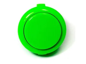 Groene Ronde Arcade Drukknop, 30mm Montage, Momentaan (Push-ON)