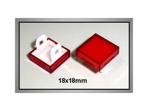 Eao Ag SW1110KR Push Button, Red, 18x18mm