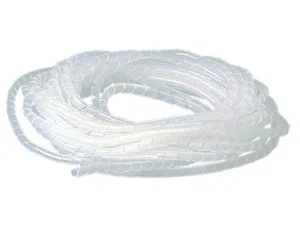 KSS Wiring SWB-KS-6 Spiral Cable Wrap Band, Polyethylene, Transparent, 4-25mm, 10m