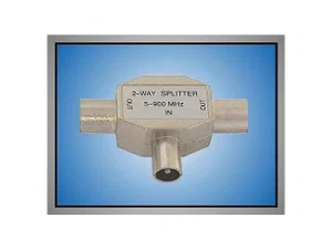 Metalen Coaxiale Splitter 1 Mannelijk In 2 Vrouwelijk Uit 5-900MHz T-SPLIT-MFF