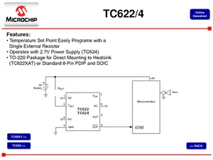 Microchip TC624VOA713 SOIC-8-TR Programmable Solid-State Temperature Sensor