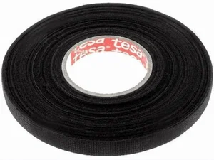 Tesa TESA-51608-09 Ruban de Protection Tissé PET, Noir, 9mm x 25m, 300um