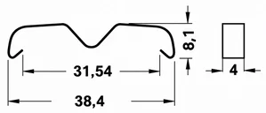 Fischer THF104 Clipfjeder til TO220, TO247, TO3P, TO248, Rustfrit Stål
