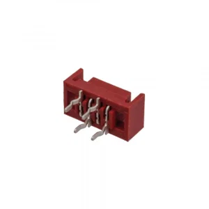 Amphenol TMM-4-L-04-2 Micro-Match 4-pins PCB-bus, horizontaal, vergrendelbaar, 1.27mm pitch