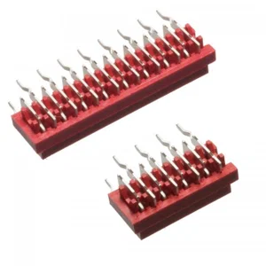 Amphenol TMM-5-0-14-2 Micro-Match 14-pins PCB-bus, 90° verticaal, 1.27mm pitch