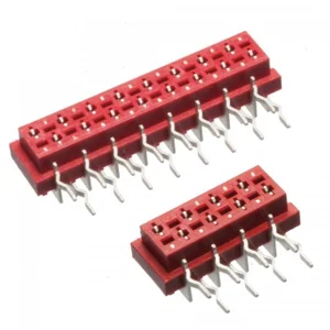 Amphenol TMM-5-0-20-2 Micro-Match 20-pins PCB-bus, 90° verticaal, 1.27mm pitch