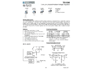 Taiwan Semiconductor TS1086CM Adjustable 1.5A Régulateur de tension