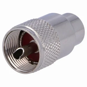Div UHF PL259 Male Connector voor RG213 Kabel, Soldeer/Schroef, 75 Ohm