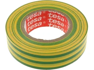 Ruban Isolant PVC Tracon Electric, 19mm x 20m, Vert/Jaune, 0.13mm