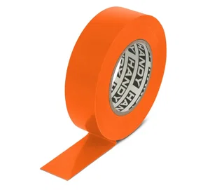 Handy V-00281 Ruban Isolant Électrique PVC, 19mm x 20m, 0,13mm d\'Épaisseur, Orange