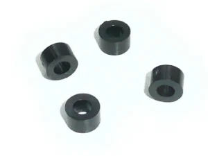 Plastic Spacer 4mm Height, 7mm Diameter, 3.6mm Bore, Black