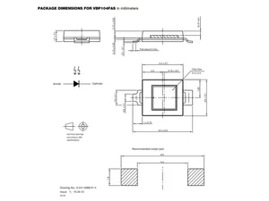 LED infrarouge Vishay VBP104FAS 950nm SMD