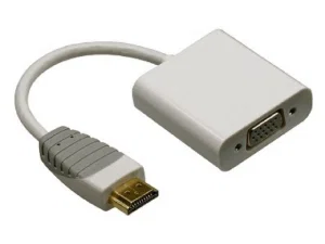 ATEN HDMI naar VGA Adapterkabel VC-810-02W, 0.2m, Wit, High Speed, Goud