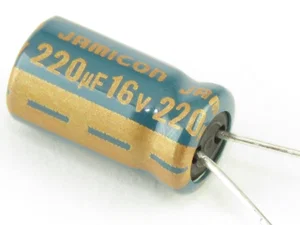 Jamicon WLR221M1CE11M 220uF 16V Electrochemical capacitor